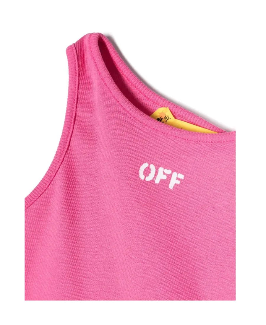 Logo-Print Cropped Top