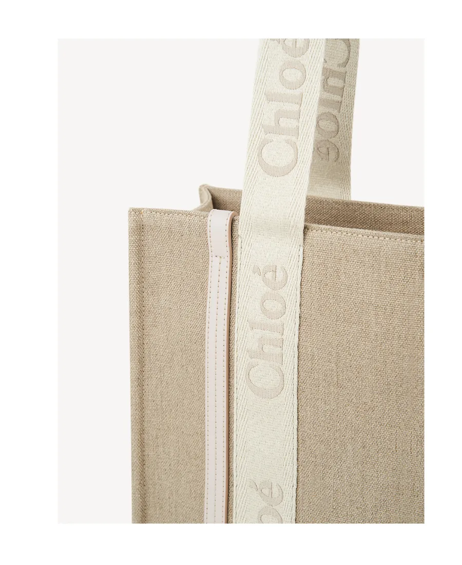 Logo-Tape Detail Tote Bag