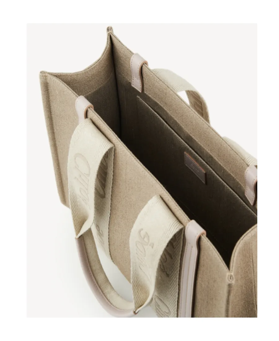 Logo-Tape Detail Tote Bag