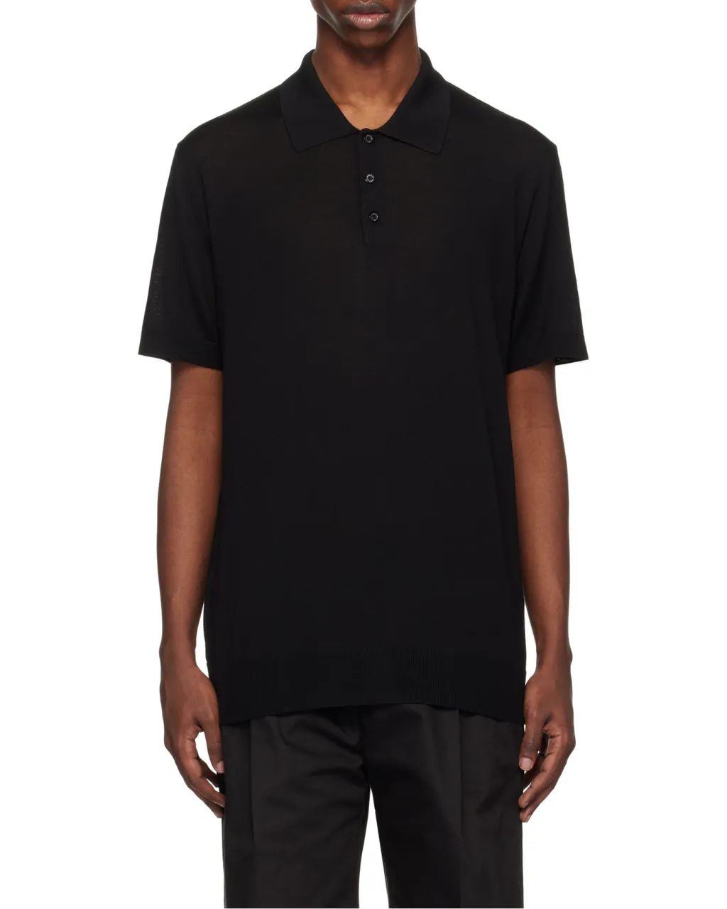 Golden Goose Deluxe Brand Logo Patch Polo Shirt