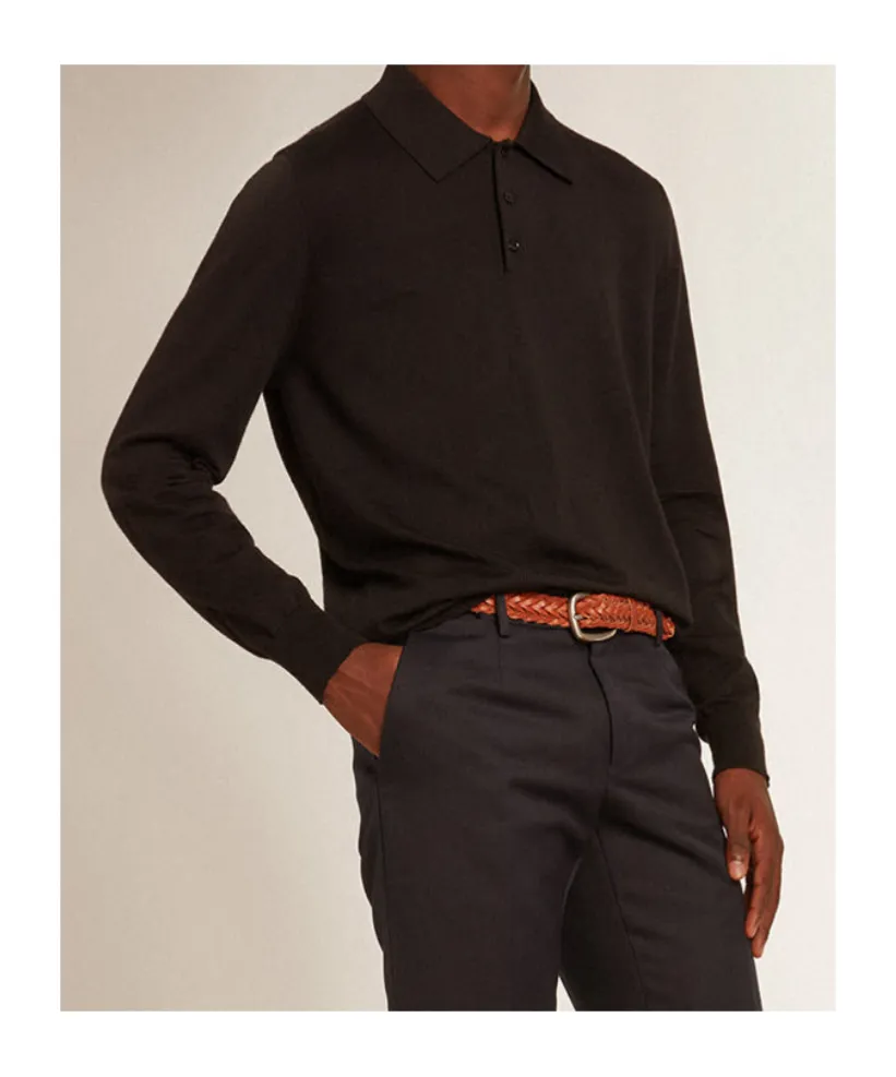 Golden Goose Deluxe Brand Logo Patch Polo Shirt