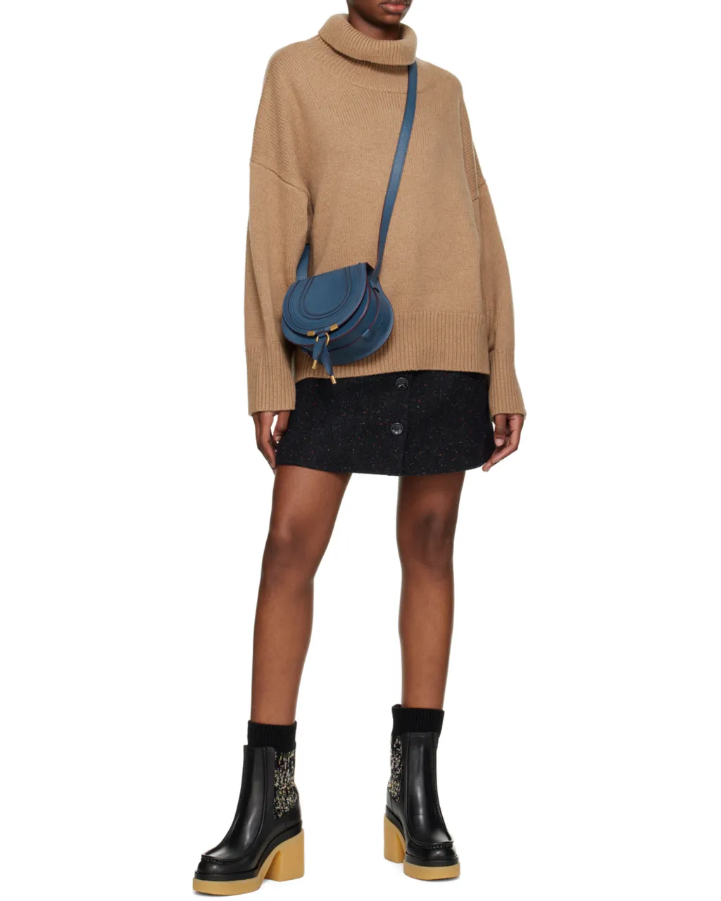Chloé Marcie Foldover Small Saddle Bag