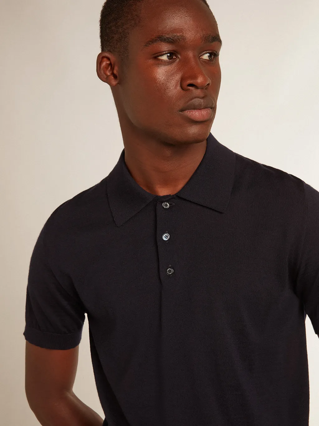 Golden Goose Deluxe Brand Logo Patch Polo Shirt