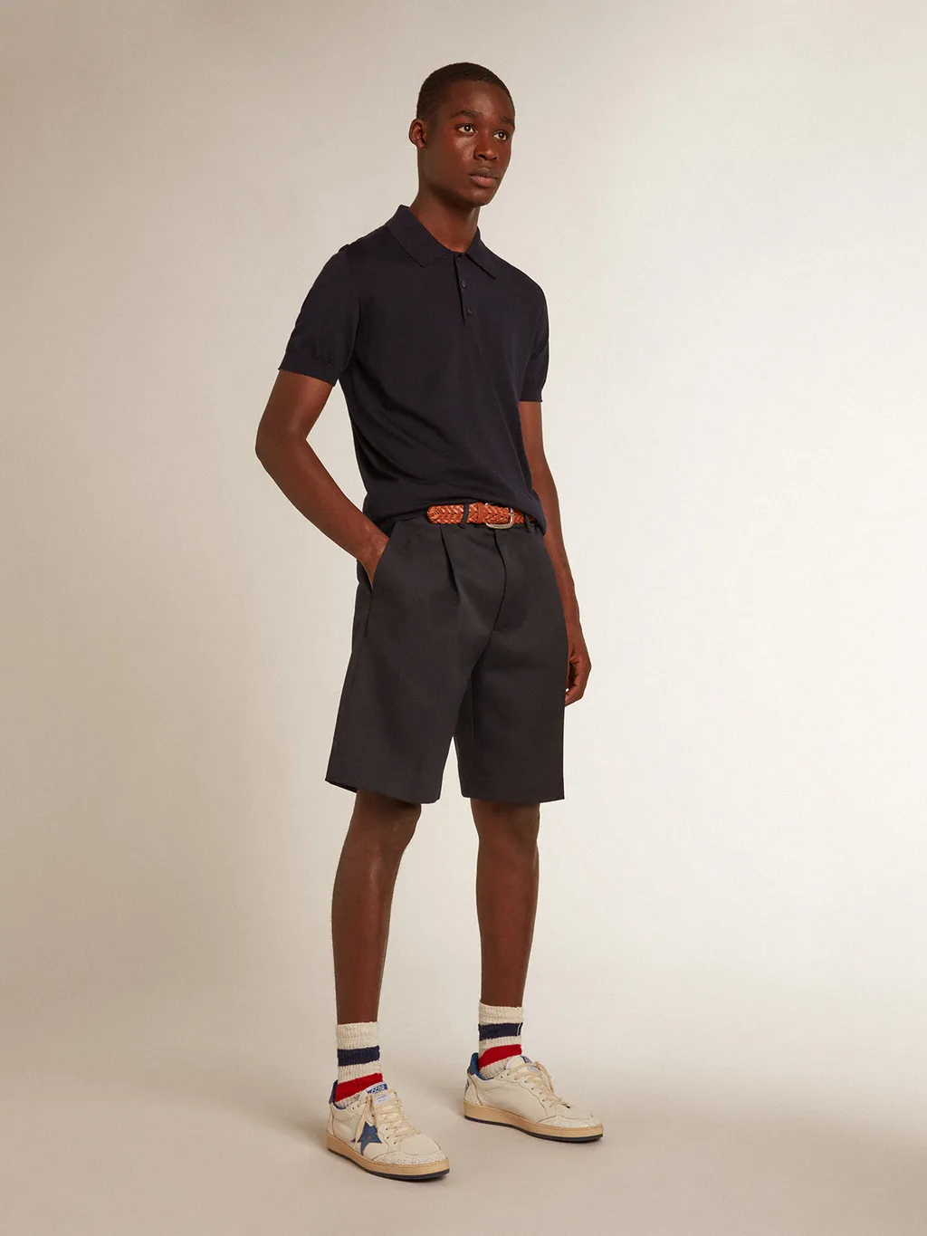 Golden Goose Deluxe Brand Logo Patch Polo Shirt