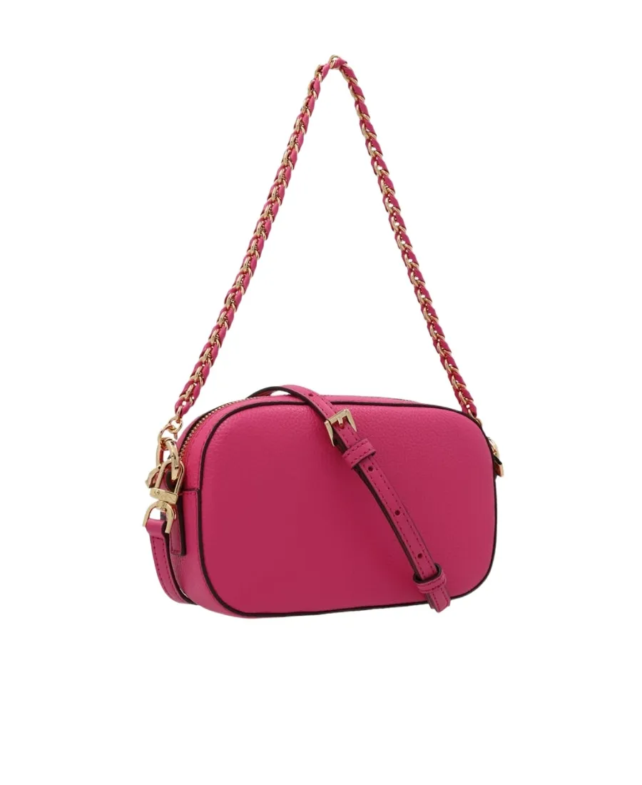 Michael Kors Jet Set Logo Plaque Zip-Up Crossbody Bag