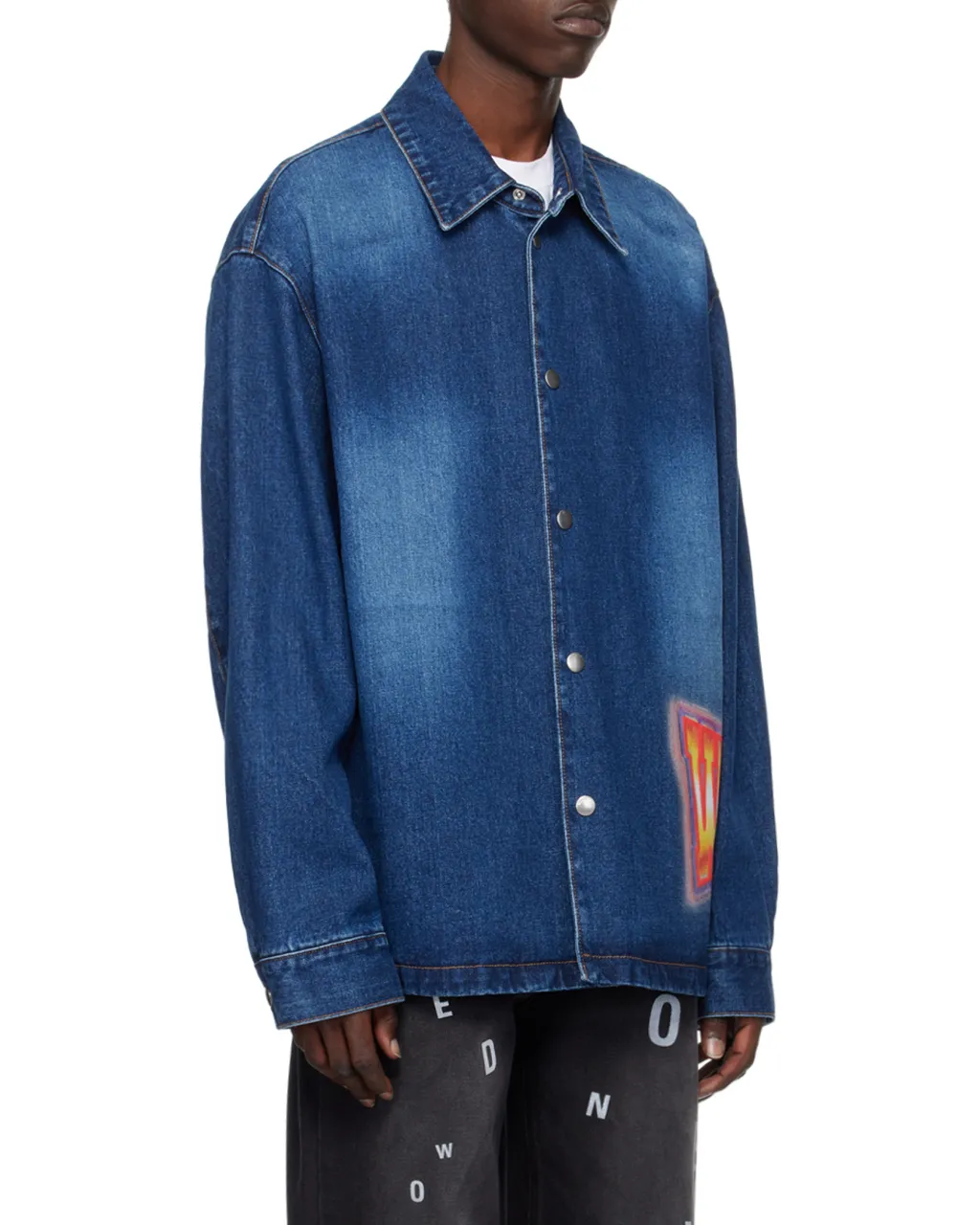 Logo Painted Denim Jacket