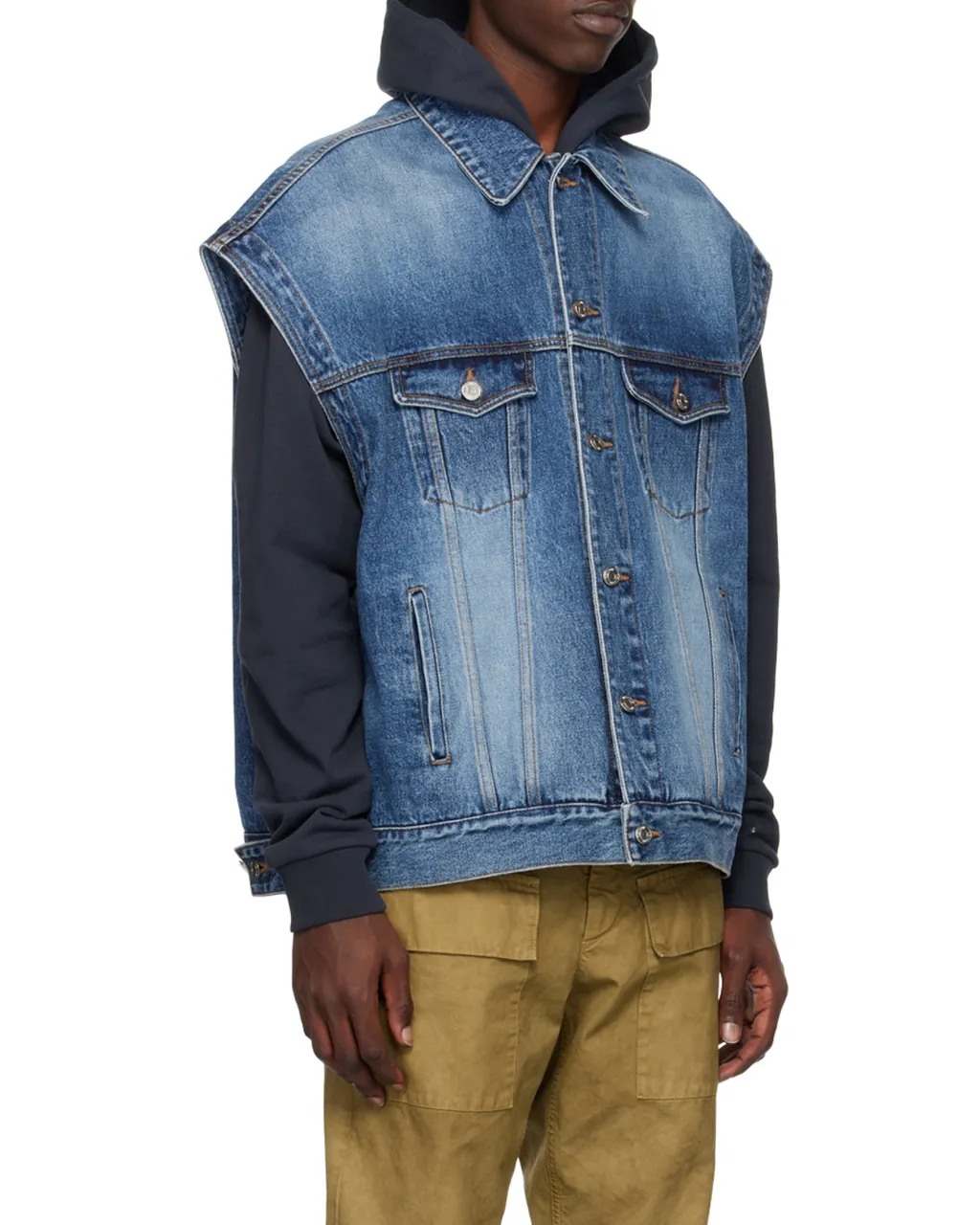 Logo Denim Vest
