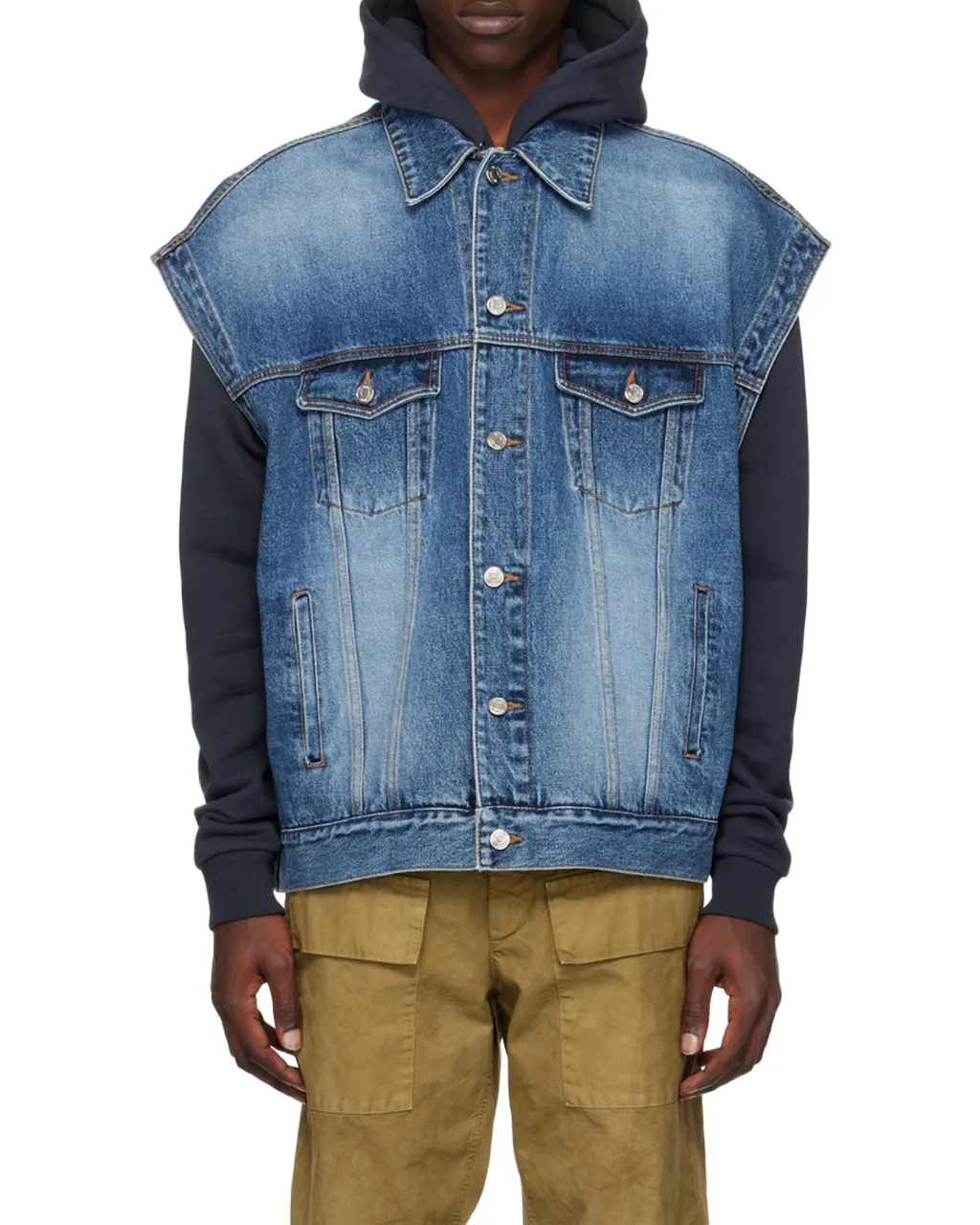 Logo Denim Vest