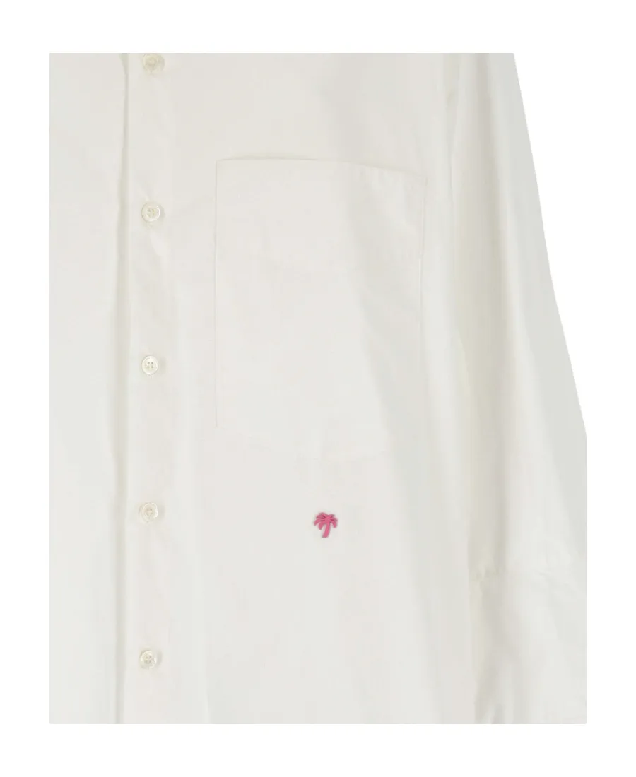 Palm Angels Flared-Sleeve Buttoned Shirt Dress