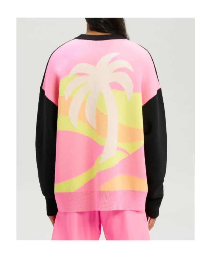 Palm Angels Palm Tree Intarsia Crewneck Sweater