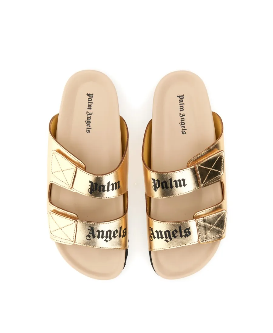 Palm Angels Logo Printed Slip-On Sandals