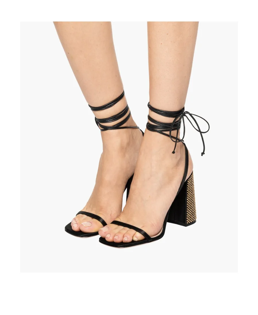 Miu Miu Ankle Tie-Fastening Embellished Sandals