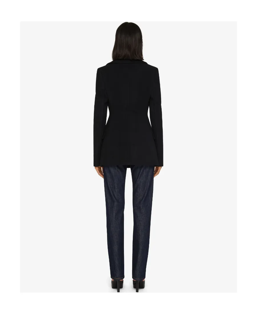 Givenchy U-Lock Buckle Quilted Peacoat