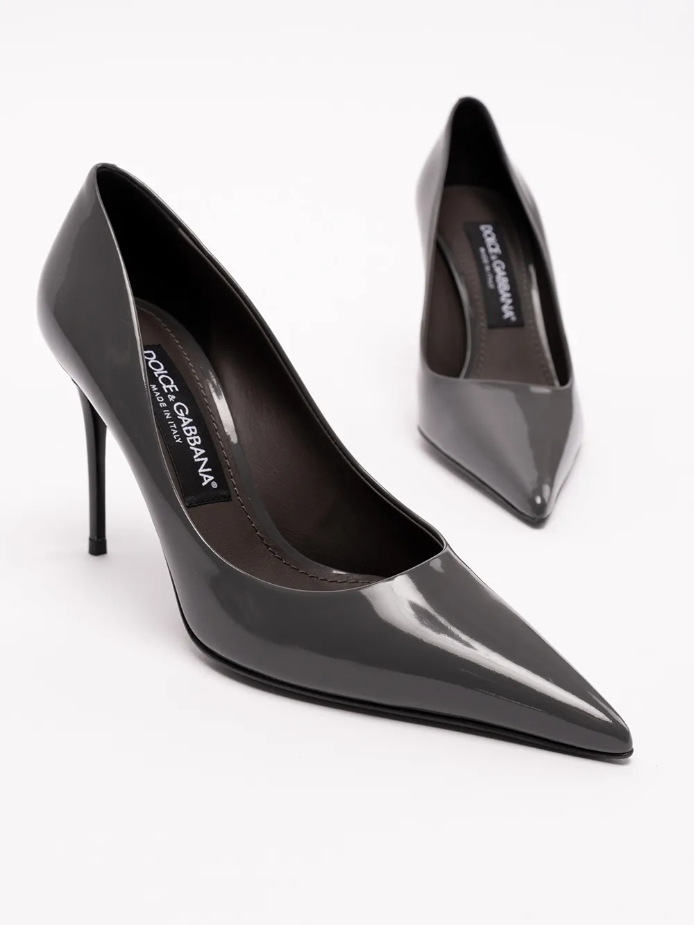 Dolce & Gabbana Pointed Toe Polished Pumps