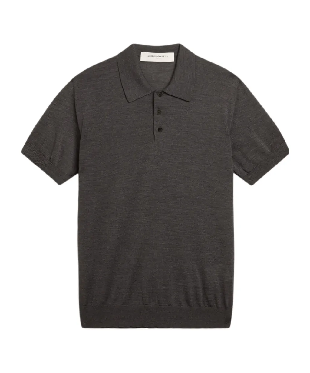 Golden Goose Deluxe Brand Logo Patch Polo Shirt