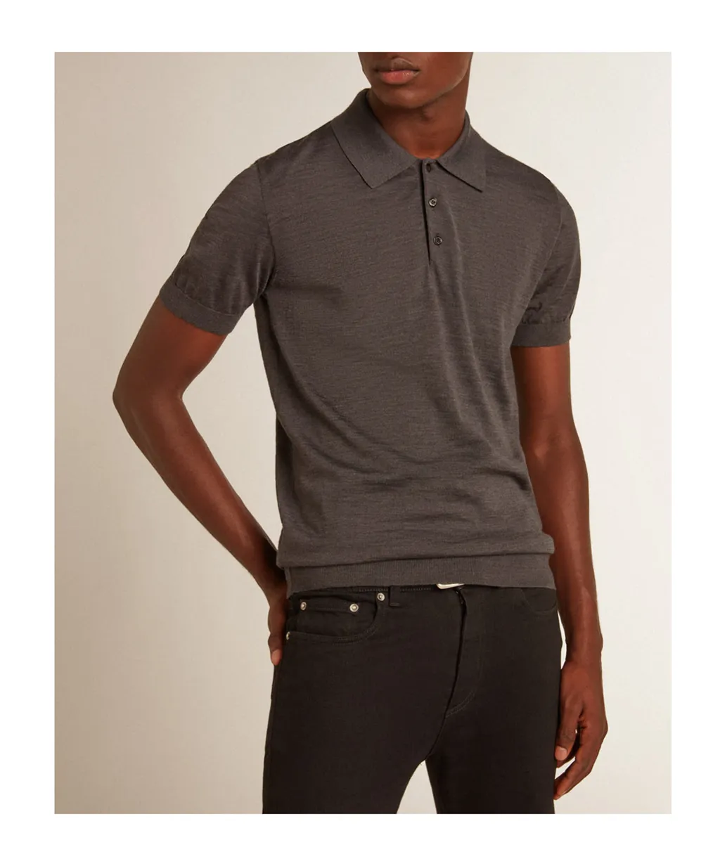 Golden Goose Deluxe Brand Logo Patch Polo Shirt
