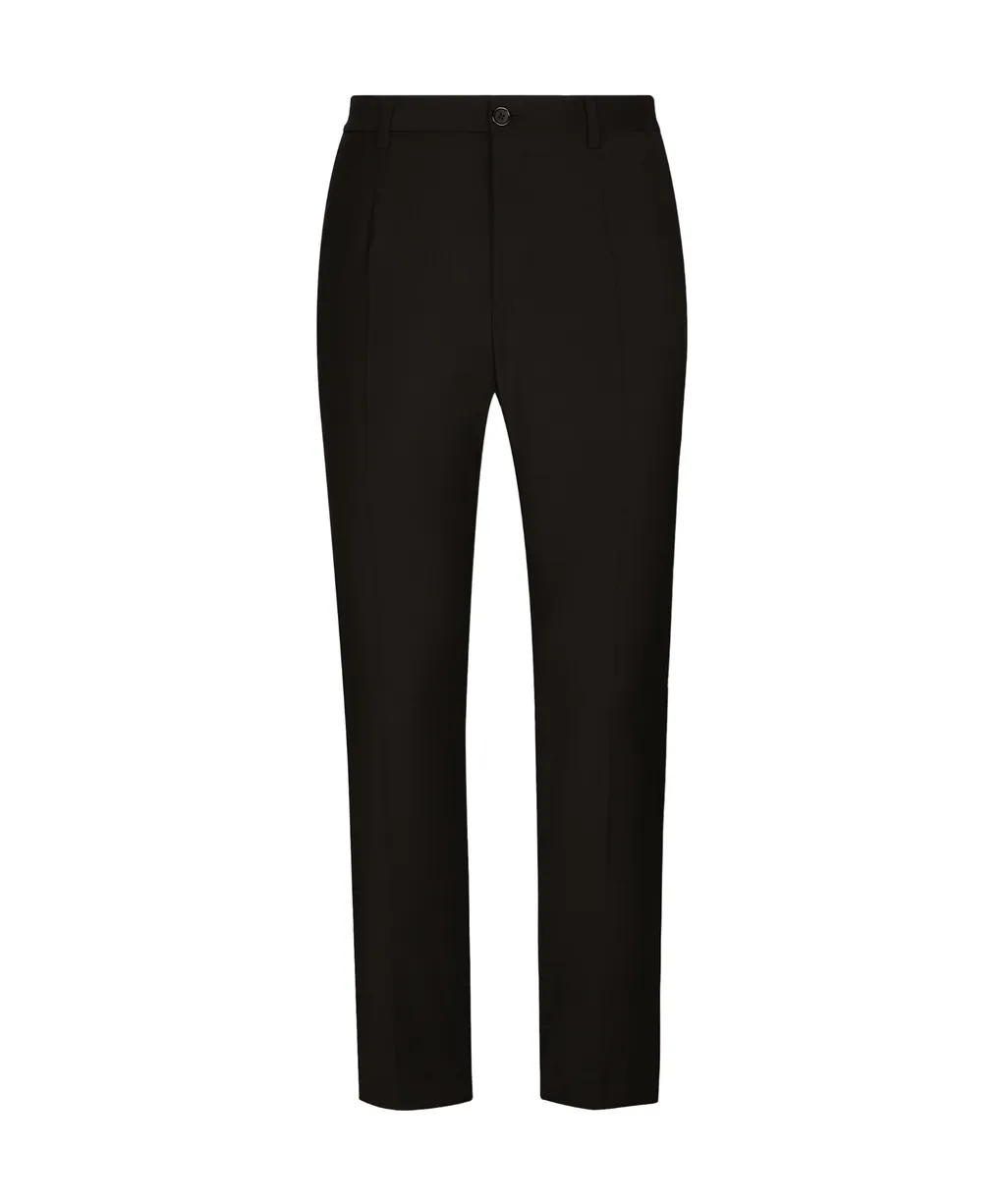 Dolce & Gabbana Logo-Embroidered Trousers