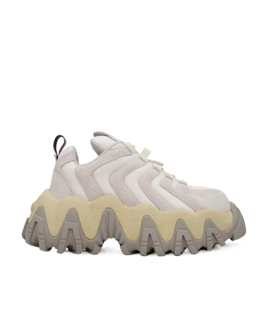 Square-Toe Chunky Sneakers