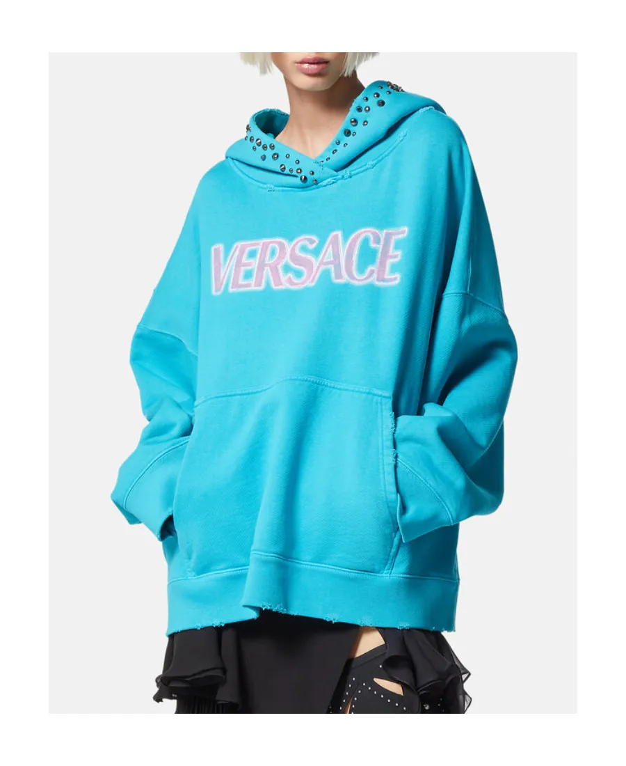 Logo-Print Detail Hoodie