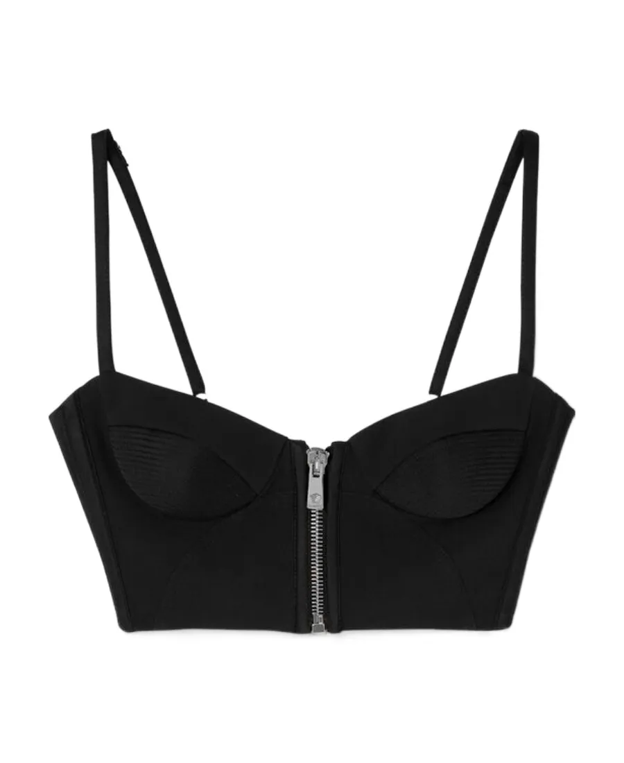 Zipped Crop Tank Top
