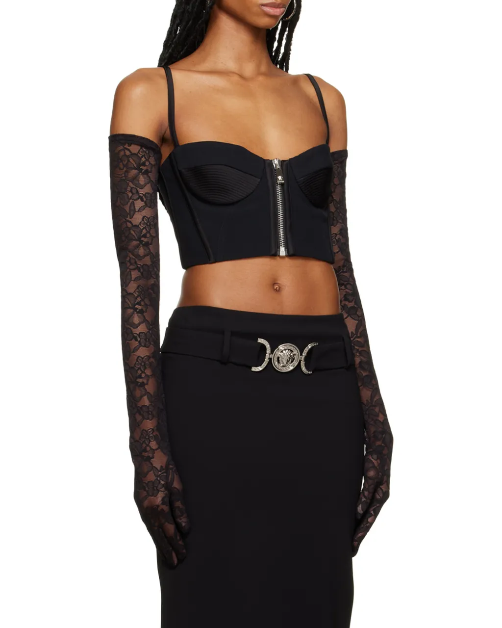 Zipped Crop Tank Top