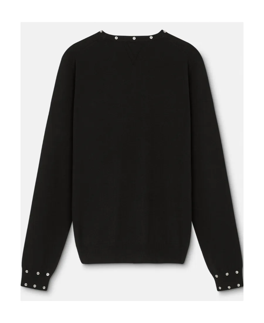 Versace Embellished Crewneck Sweater