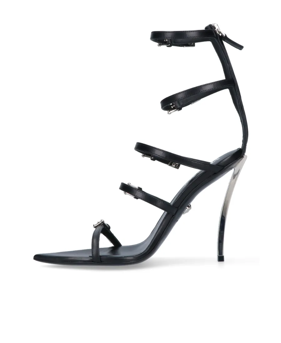 Versace High-Heeled Buckle Fastened Sandals