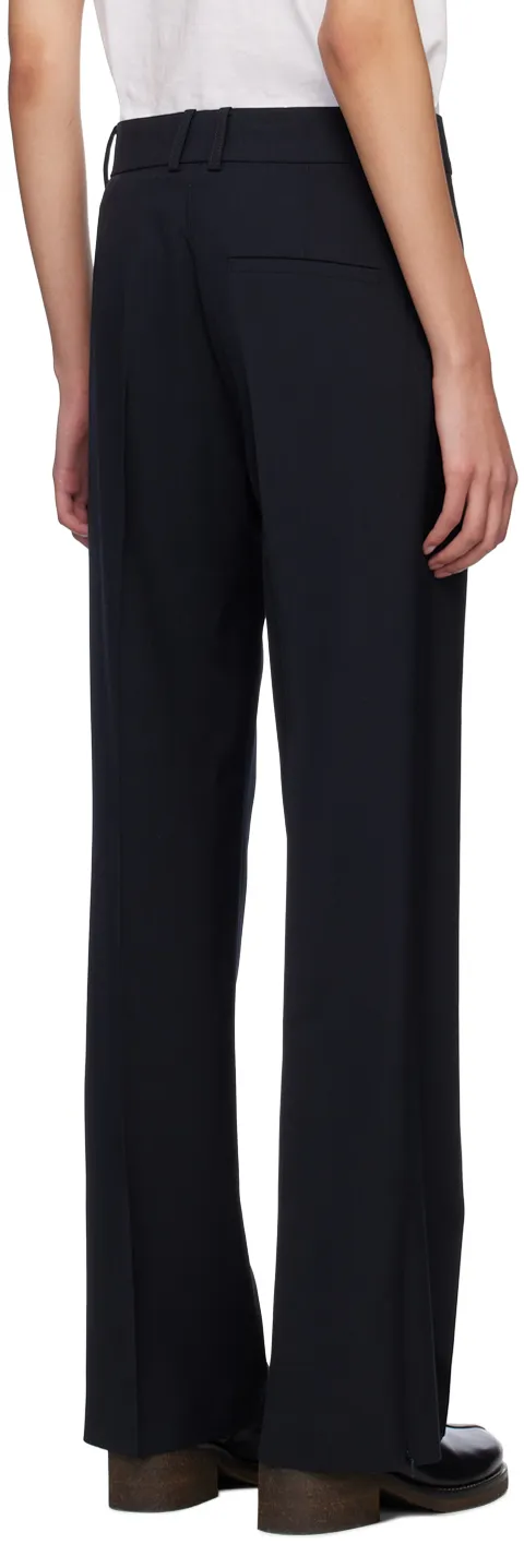 Rie Virgin Wool-Blend Tailored Trousers