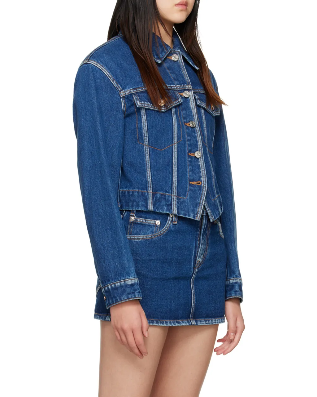 V-Shaped Denim Jacket