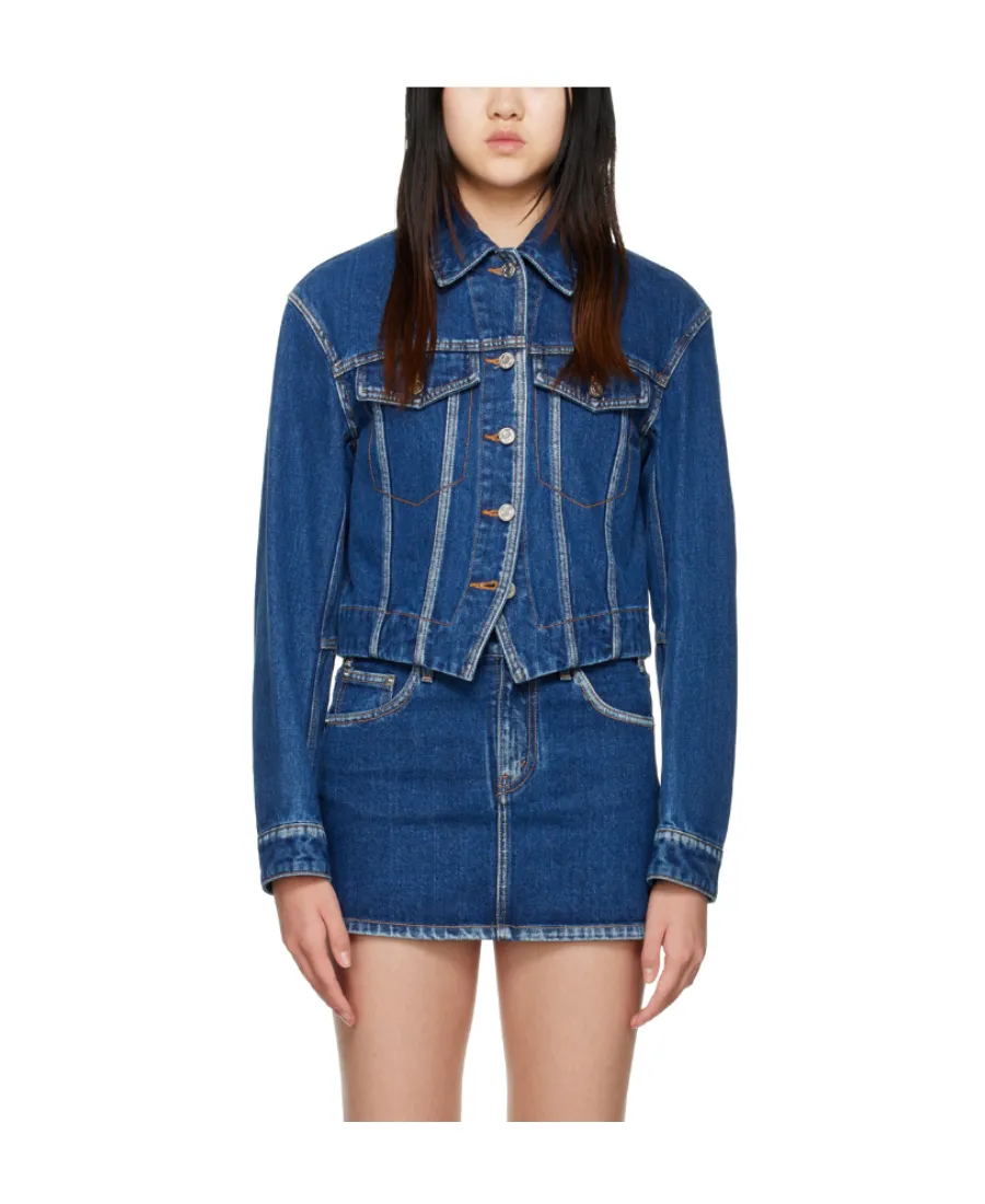 V-Shaped Denim Jacket
