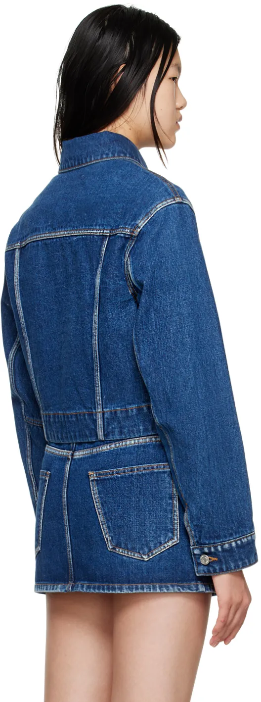 V-Shaped Denim Jacket