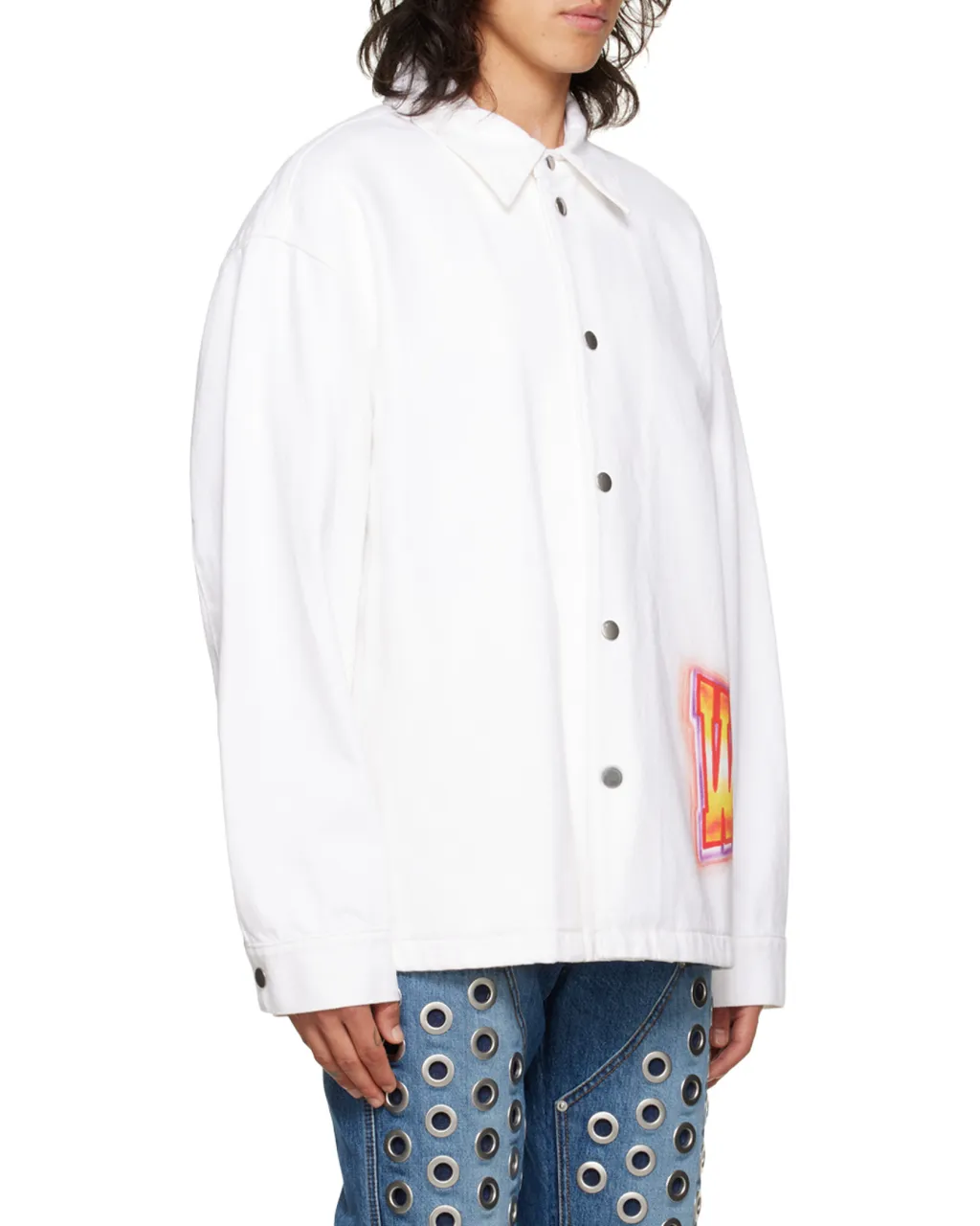 Logo-Printed Denim Jacket