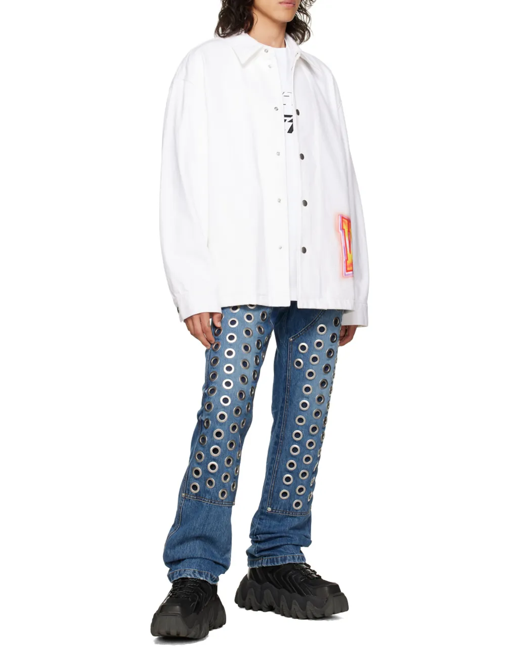 Logo-Printed Denim Jacket