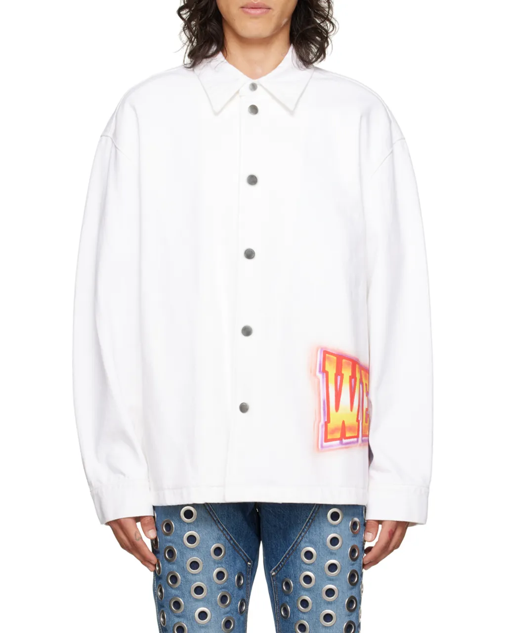 Logo-Printed Denim Jacket