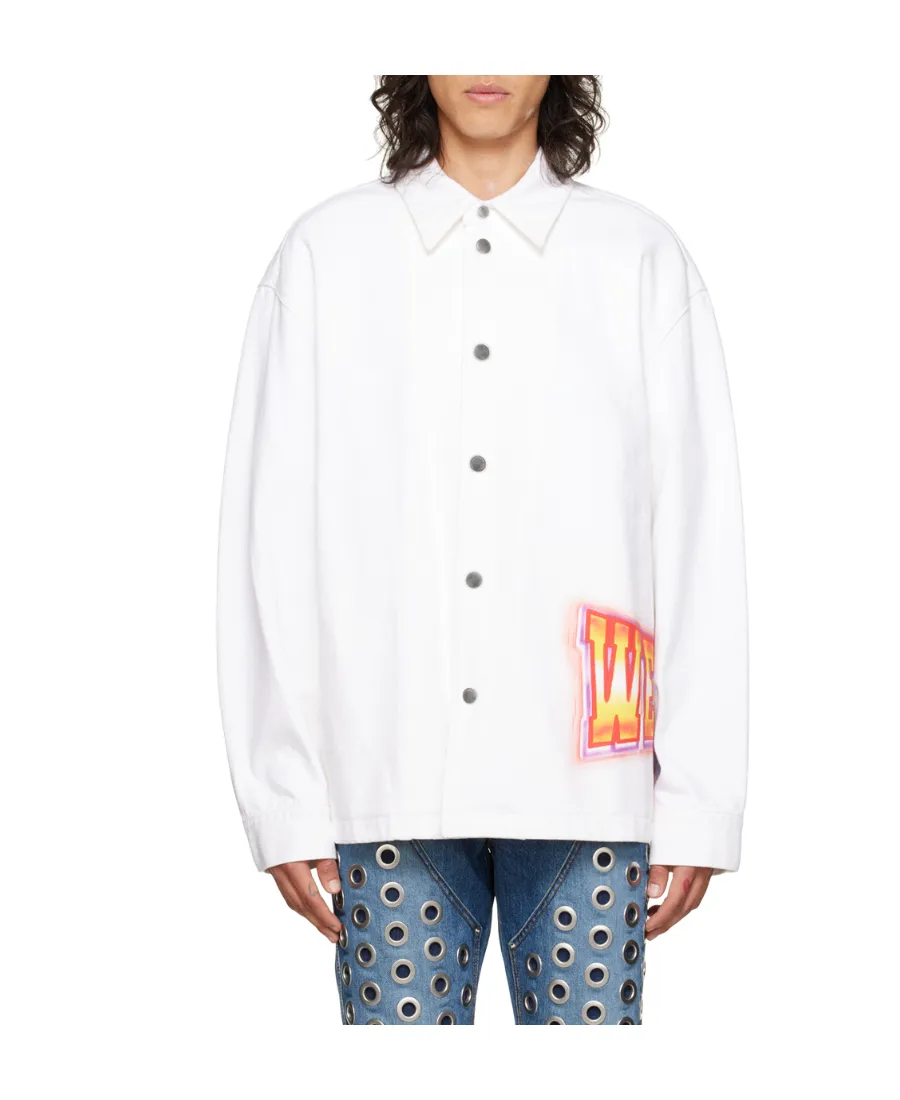 Logo-Printed Denim Jacket
