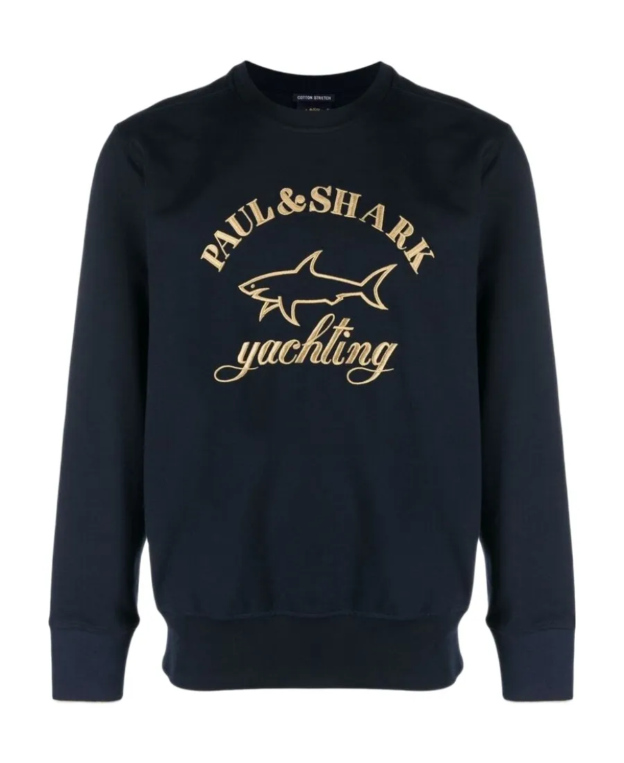 Paul & Shark Logo-Embroidered Long Sleeved Sweatshirt