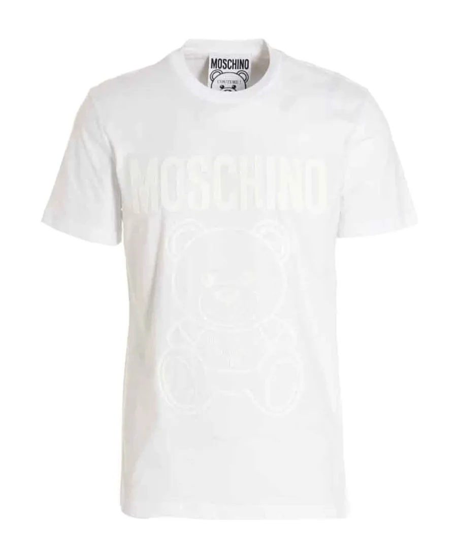 Moschino Logo Detailed Crewneck T-Shirt