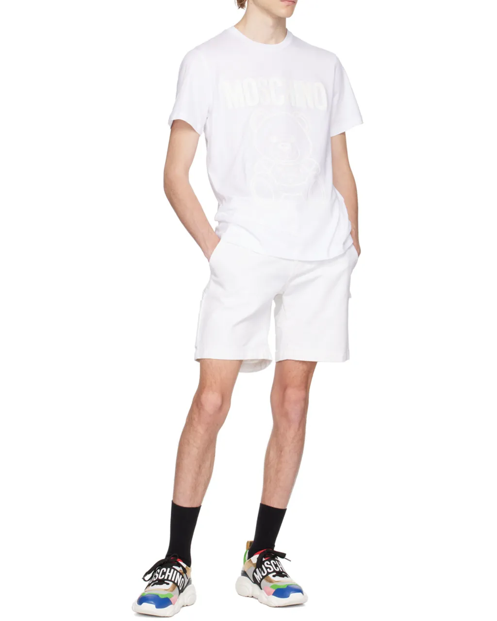 Moschino Logo Detailed Crewneck T-Shirt