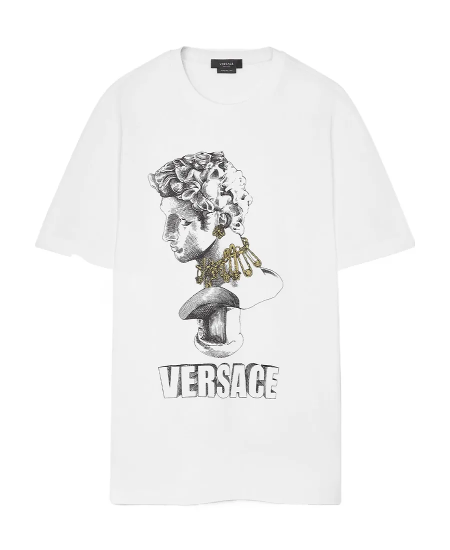 Versace Graphic Printed Crewneck T-Shirt