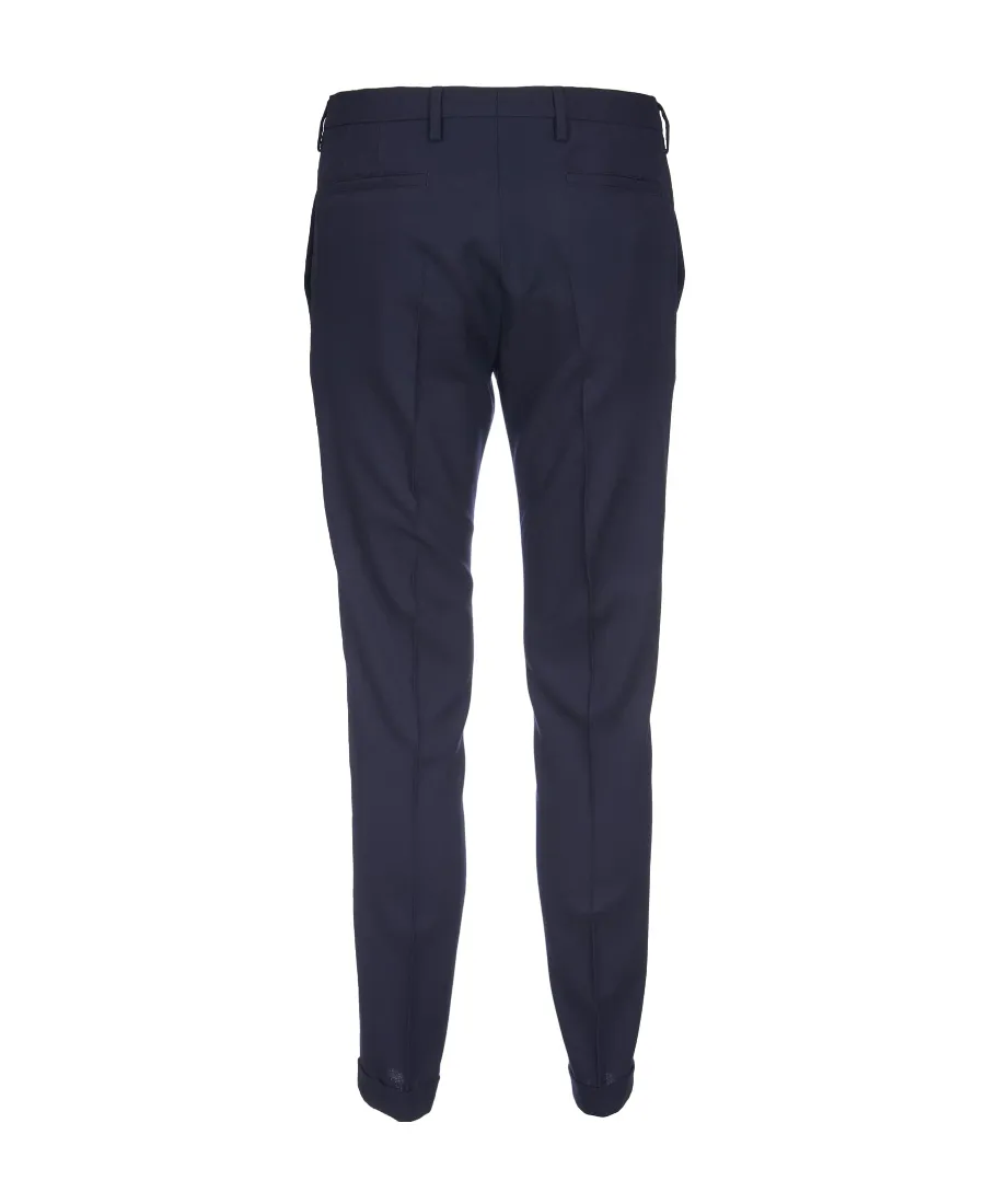 Mid-Rise Straight-Leg Trousers
