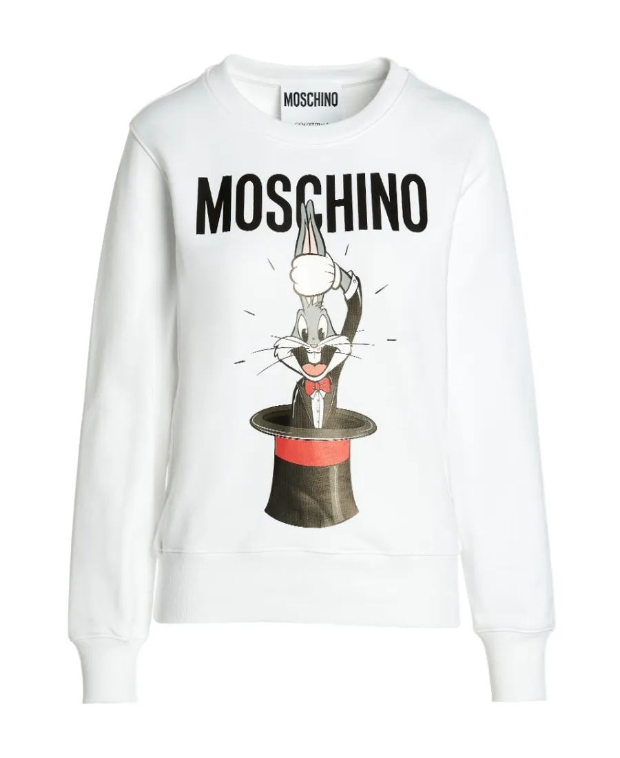 Moschino Bugs Bunny Printed Crewneck Sweatshirt