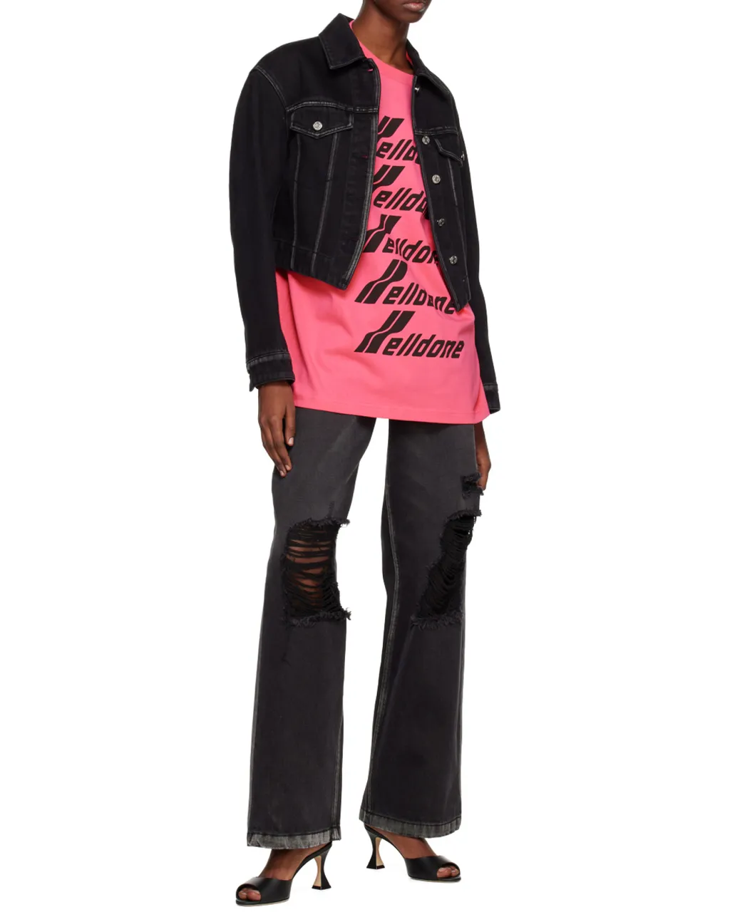 V-Shaped Denim Jacket