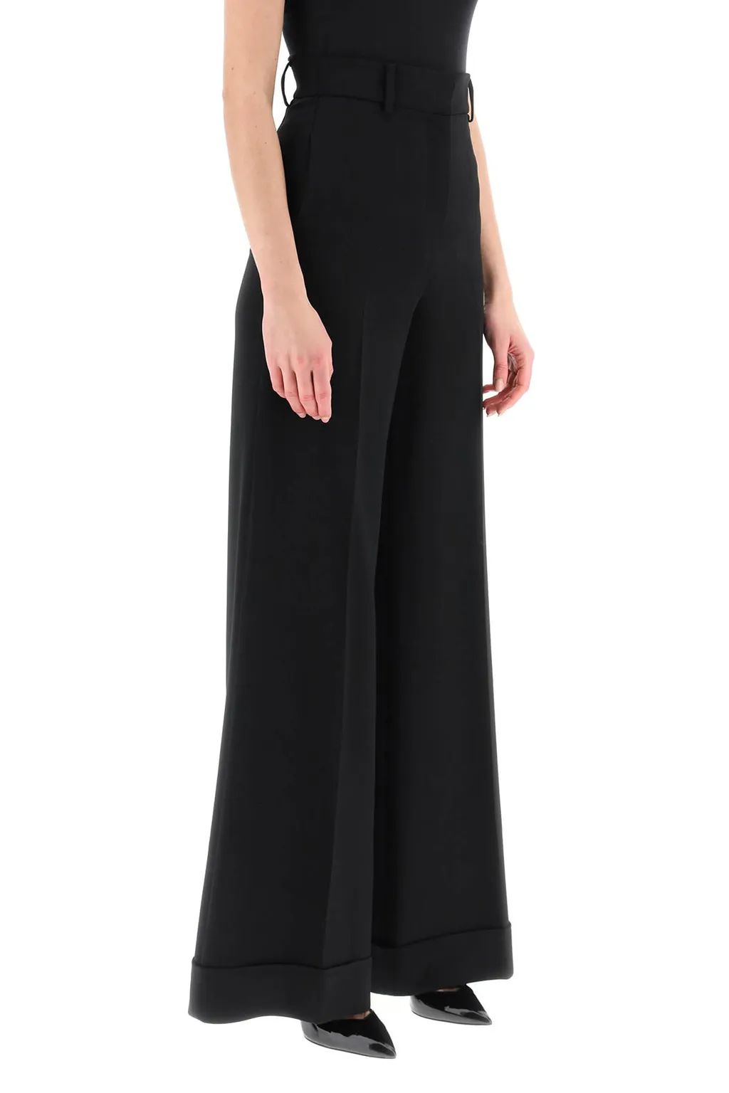 Mid-Rise Palazzo Pant