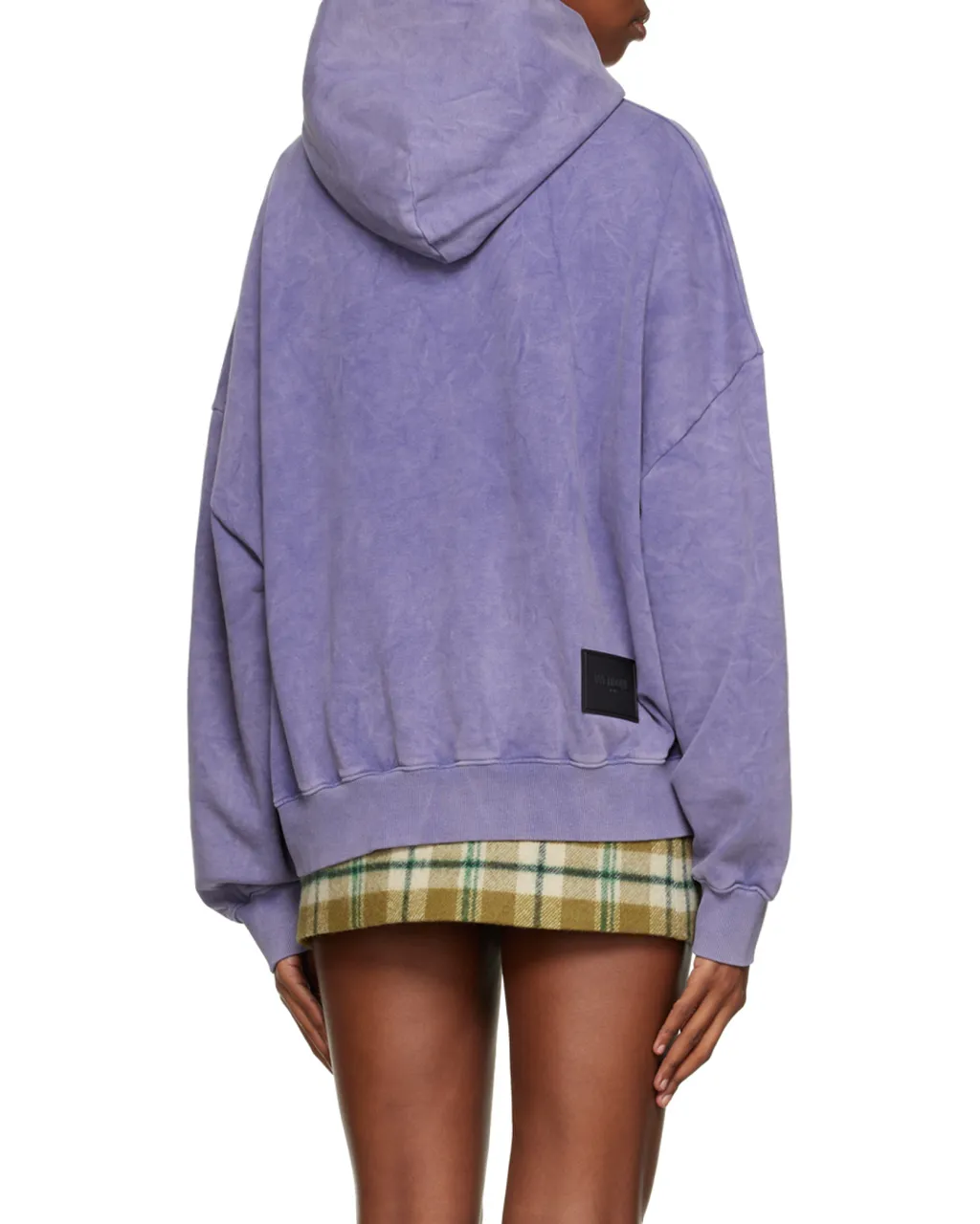 Logo Print Bleached-Effect Hoodie