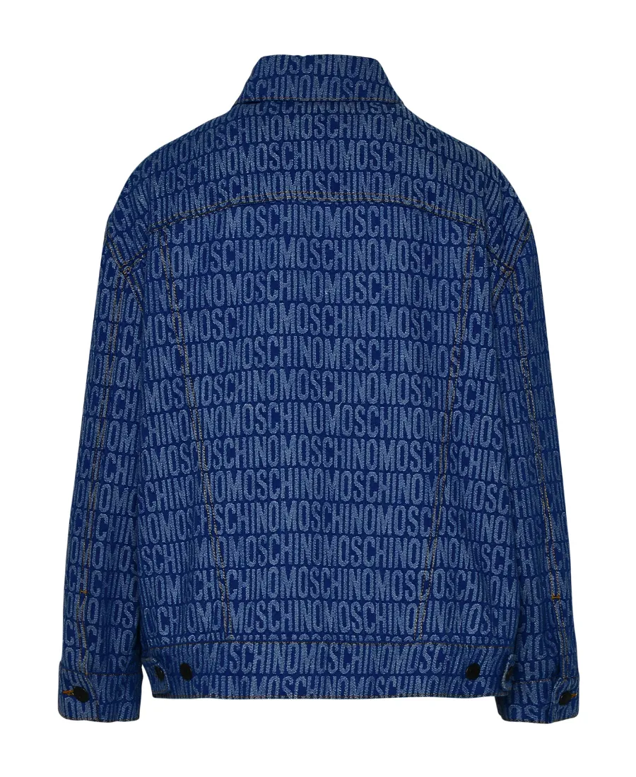 Monogram-Print Denim Jacket