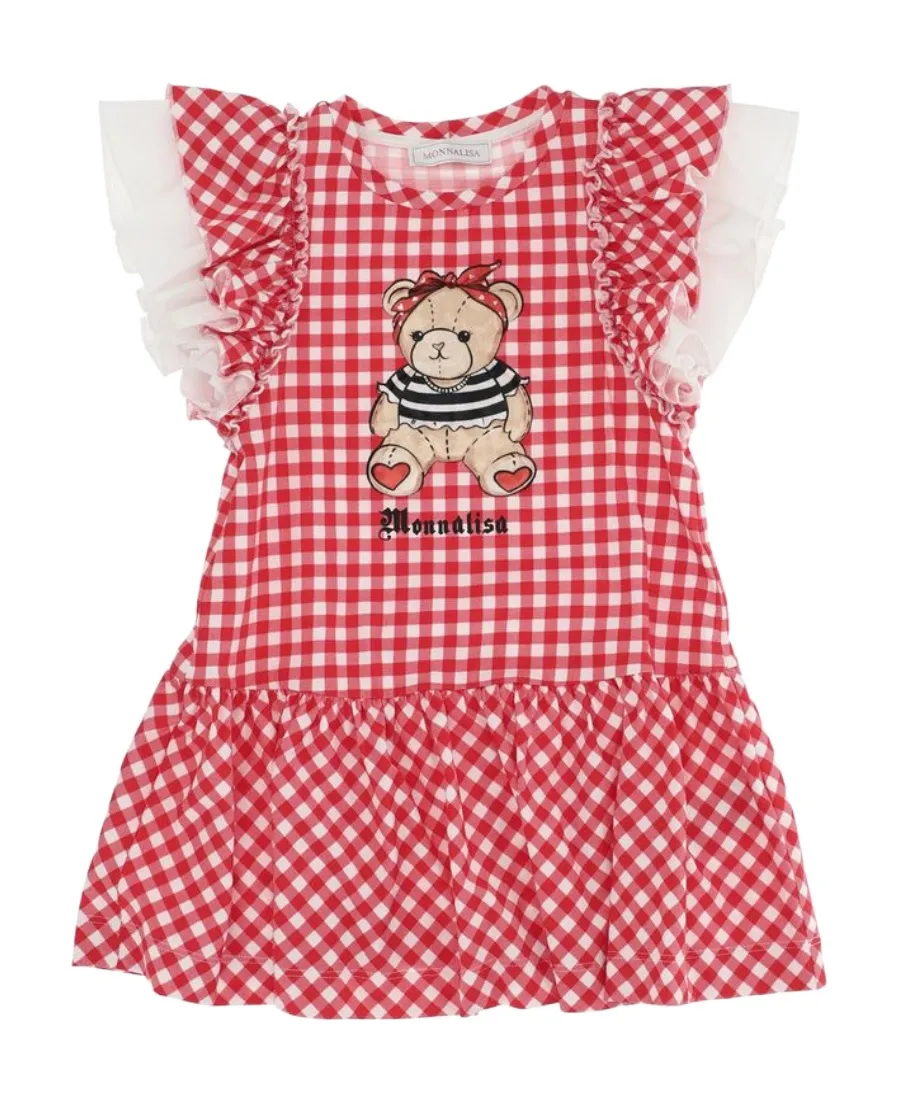 Gingham-Print Dress