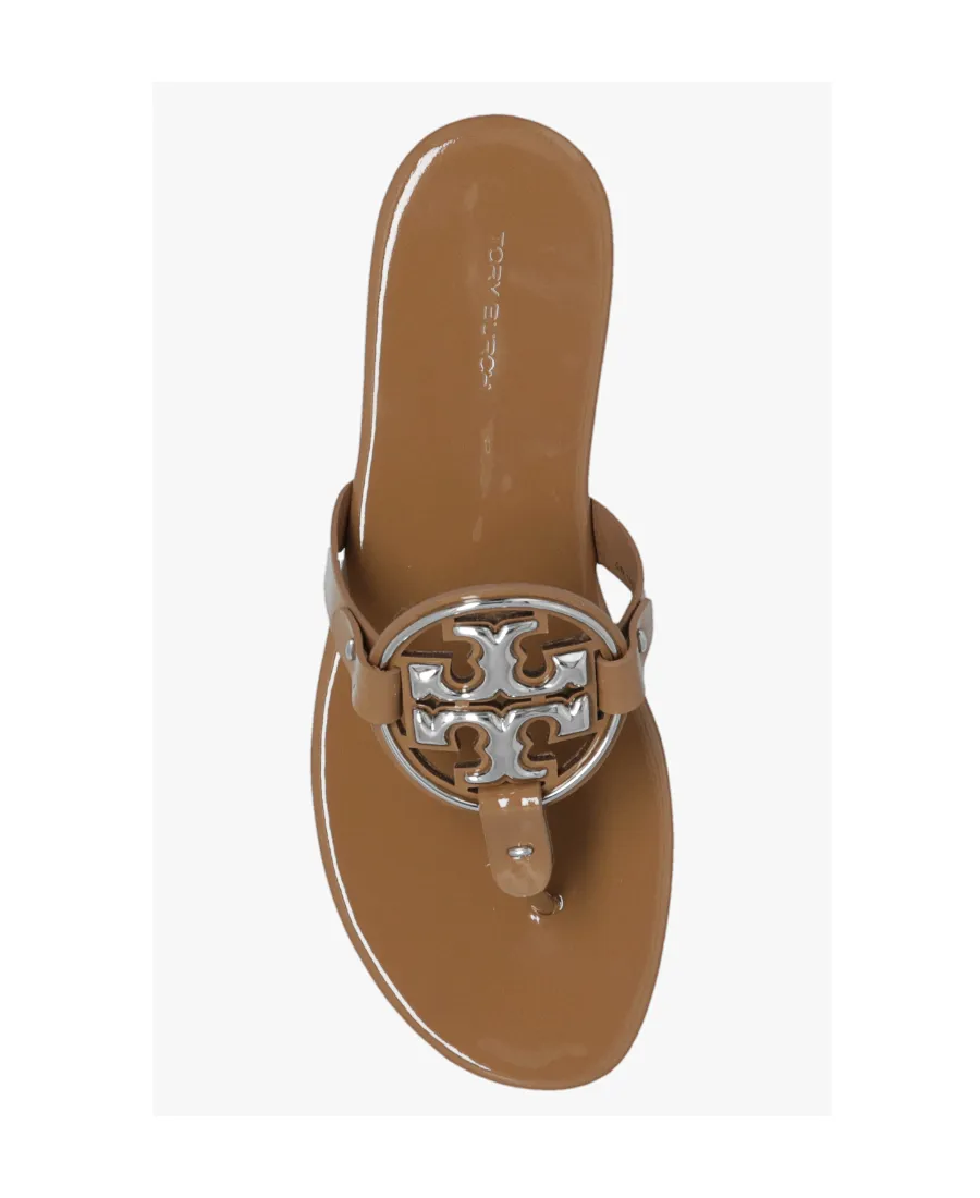 Logo-Plaque Open-Toe Slides