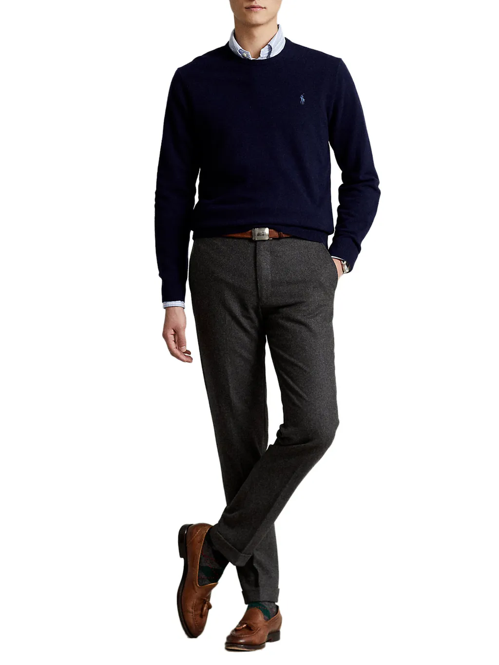 Round Collar Long Sleeve Sweater