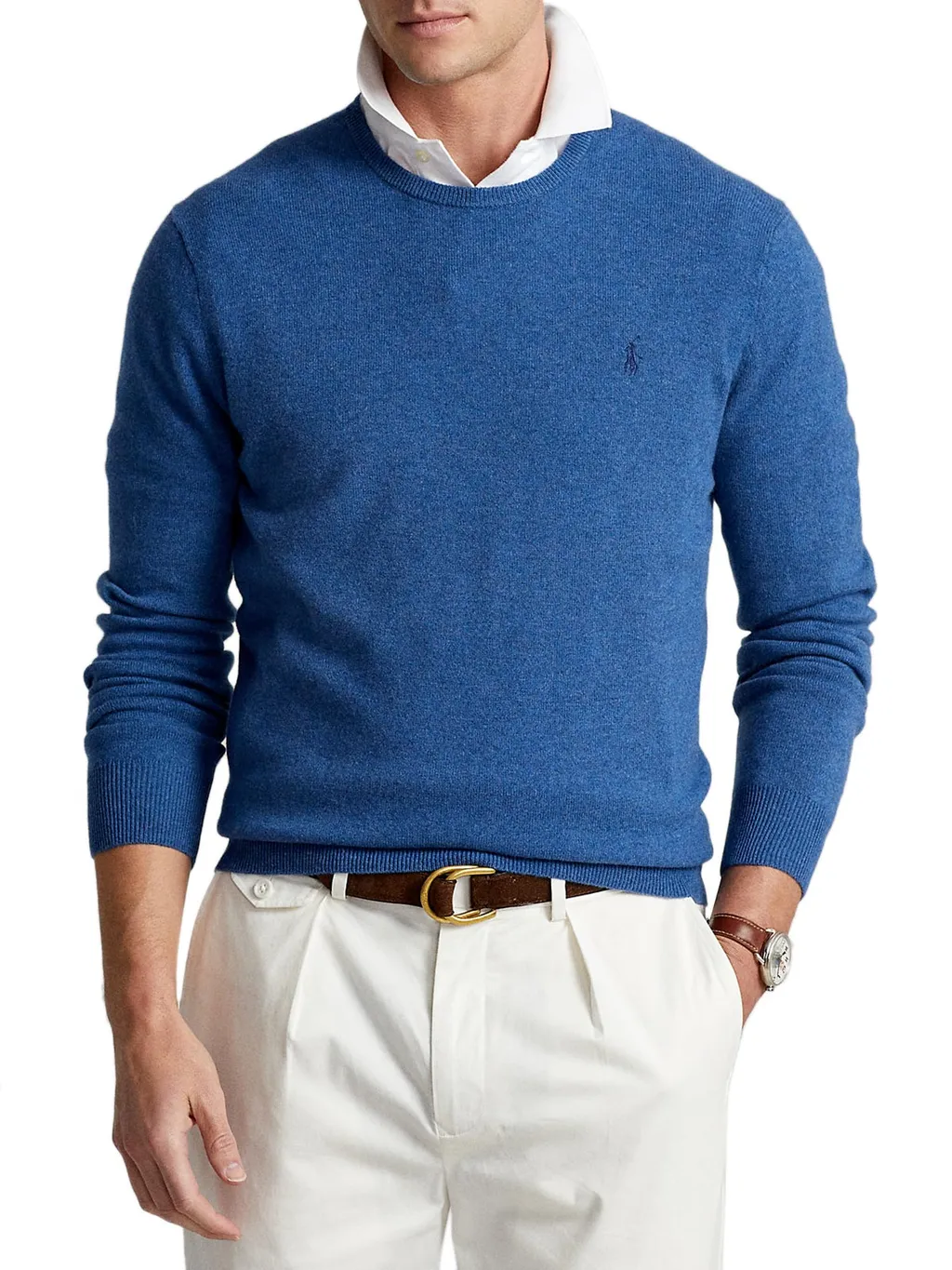 Round-Neck Long-Sleeved Sweater