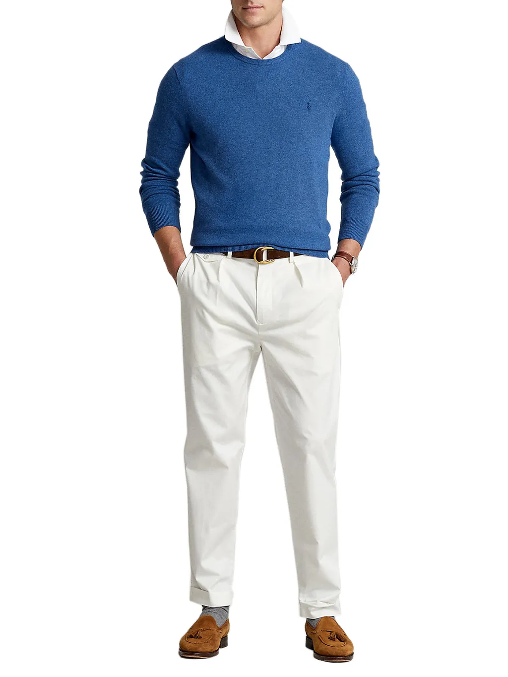 Round-Neck Long-Sleeved Sweater